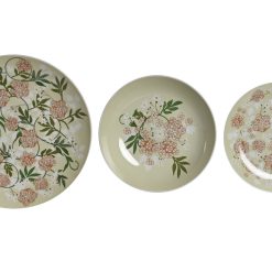 Loiça Set 18 Porcelana 27X27X3 Verde (2 Unidades)