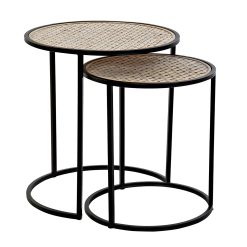Mesa Auxiliar Set 2 Metal 45X45X50