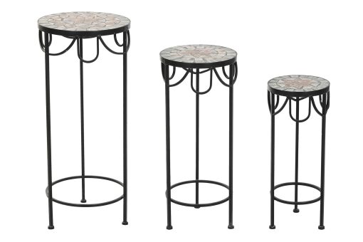 Mesa Auxiliar Set 3 Forja 30X30X69 8,00 Mosaico (2 Unidades) - Image 3
