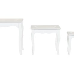 Mesa Auxiliar Set 3 Mdf Madeira 53X35X47