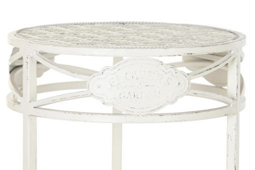 Mesa Auxiliar Set 3 Metal 30,5X30,5X70 4,00 Branco - Image 6