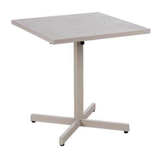 Mesa De Apoio Dobrável Taupe Old Aço 70 X 70 X 74 Cm - Image 5