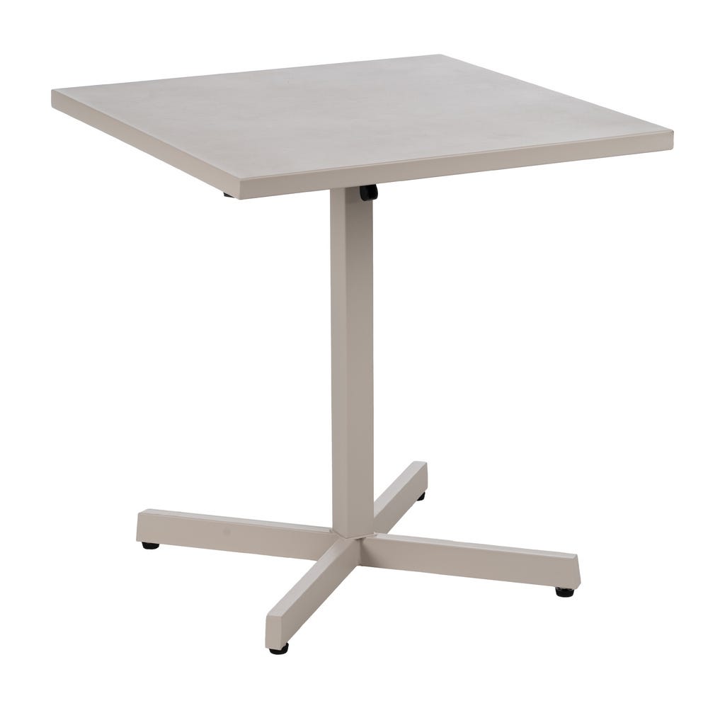 Mesa De Apoio Dobrável Taupe Old Aço 70 X 70 X 74 Cm - Image 5