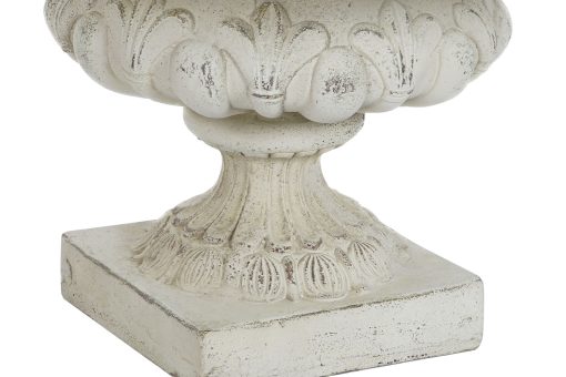 Mesa De Centro Abeto Mdf 80X80X50 Envelhecido Branco - Image 4