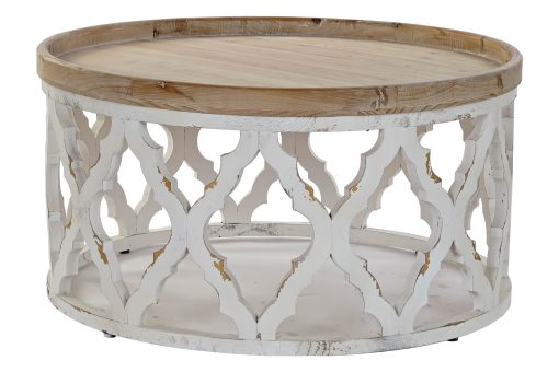 Mesa De Centro Abeto Mdf 81X81X43