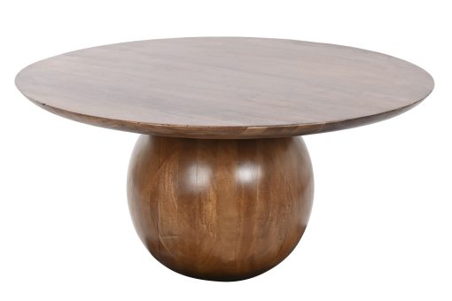 Mesa De Centro Acácia 80X80X38 Castanho Escuro - Image 2
