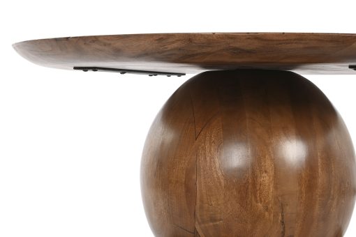 Mesa De Centro Acácia 80X80X38 Castanho Escuro - Image 5