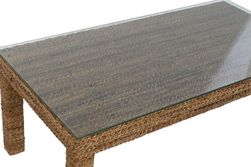 Mesa De Centro Fibra Teca 120X60X45 25,00 Natural - Image 3