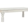 Mesa De Centro Madeira Entalhada 150X76X48 Decapé