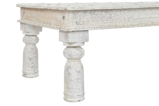 Mesa De Centro Madeira Entalhada 150X76X48 Decapé - Image 4