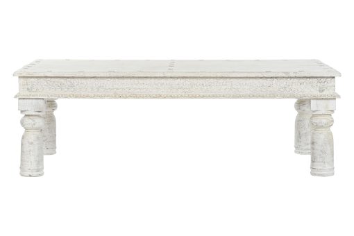 Mesa De Centro Madeira Entalhada 150X76X48 Decapé - Image 7