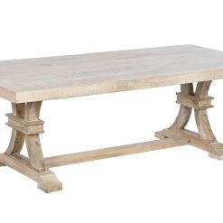 Mesa De Centro Madeira Maciça Manga 150X70X50 Decapé