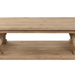Mesa De Centro Madeira Reciclada Abeto 152X91X48