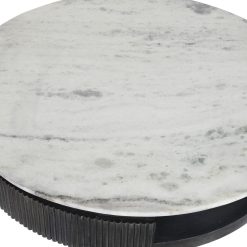 Mesa De Centro Manga M Rmore 90X90X42 Preto