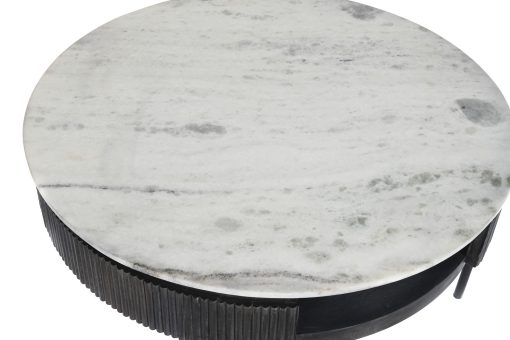 Mesa De Centro Manga M Rmore 90X90X42 Preto