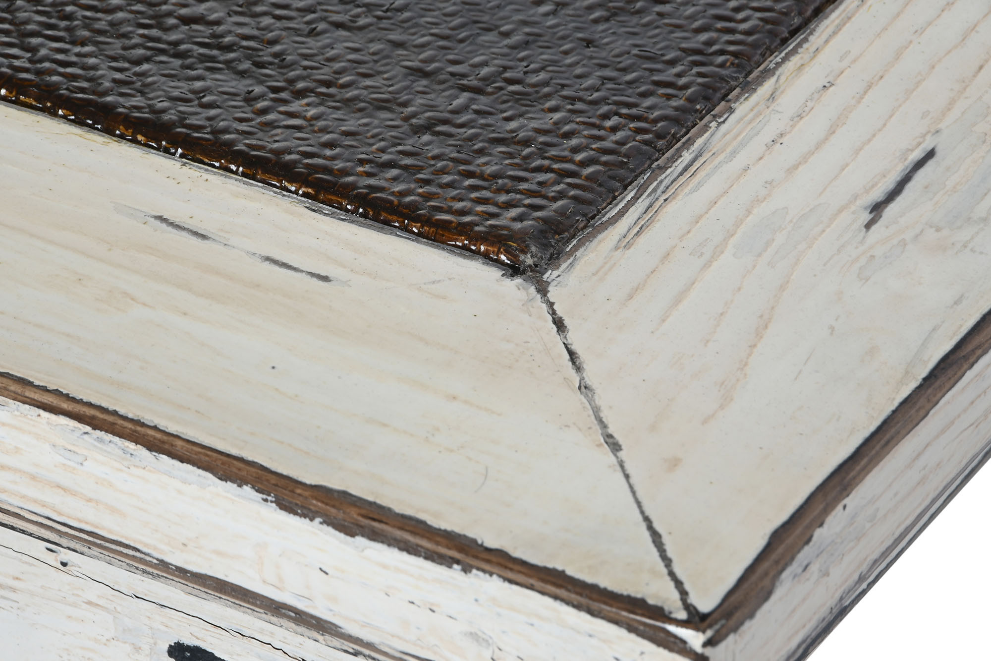 Mesa De Centro Rattan 167X90X50 5,40 Decapé Branco - Image 4