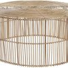 Mesa De Centro Rattan 56X56X26 Natural (2 Unidades)