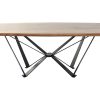 Mesa De Jantar Acácia Metal 220X100X76
