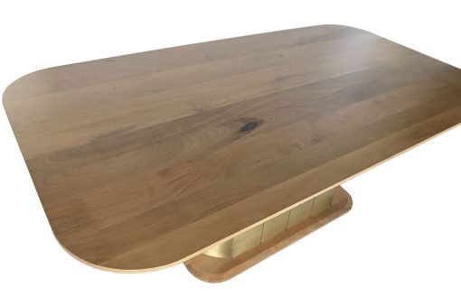 Mesa De Jantar Manga Bronze 210X110X76 Dourado - Image 6