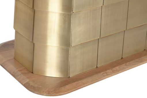 Mesa De Jantar Manga Bronze 210X110X76 Dourado - Image 7