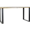 Mesa De Jantar Manga Metal 200X100X76 Natural