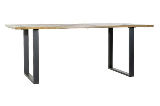 Mesa De Jantar Manga Metal 200X100X76 Natural