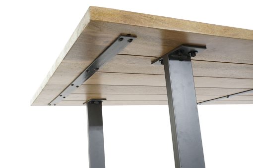 Mesa De Jantar Manga Metal 200X100X76 Natural - Image 7