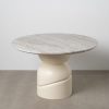 Mesa De Jantar Mármore/Madeira Room 120 X 120 X 76 Cm