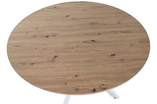 Mesa De Jantar Mdf Ferro 120X120X75 Castanho - Image 3