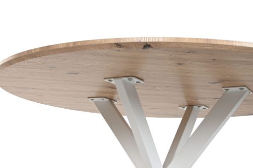 Mesa De Jantar Mdf Ferro 120X120X75 Castanho - Image 5
