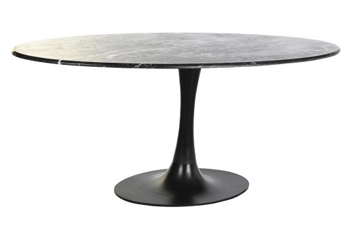 Mesa De Jantar Metal M Rmore 180X100X76 Preto - Image 2