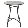Mesa Metal Cer Mica 60X60X72 Mosaico Multicor