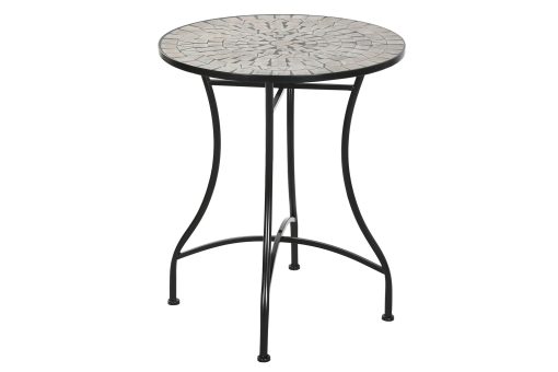 Mesa Metal Cer Mica 60X60X72 Mosaico Multicor - Image 3