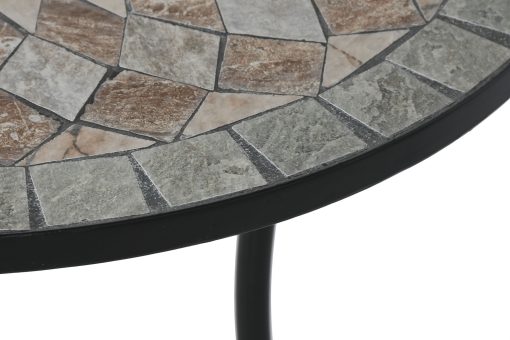 Mesa Metal Pedra 60X60X72 Mosaico Multicor - Image 6