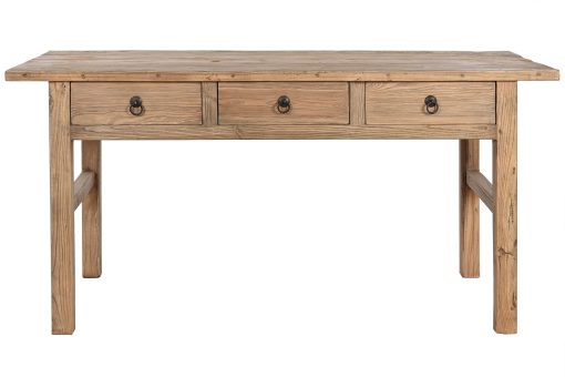 Mesa Olmo Macizo 169X75X85 3 Gavetas Natural - Image 2