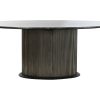 Mesa Ovalada Comedor Bronze M Rmore 200X110X76