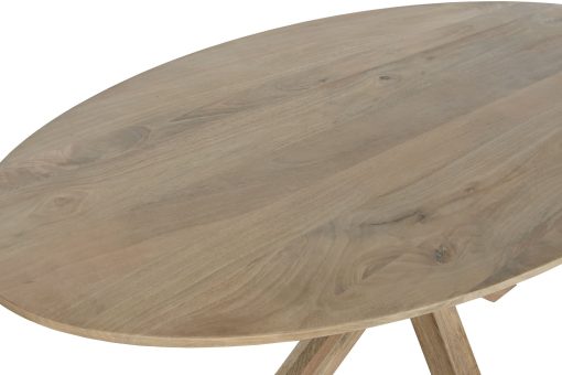Mesa Ovalada Comedor Manga 200X100X77 Natural - Image 3