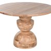Mesa Redonda Comedor Acácia 115X115X76 Natural