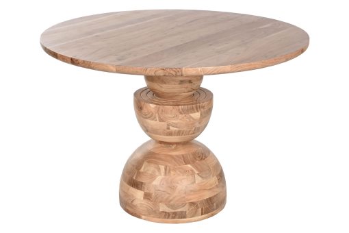 Mesa Redonda Comedor Acácia 115X115X76 Natural