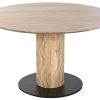 Mesa Redonda Comedor Acácia Metal 130X130X76