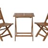 Mesa Set 3 Acácia 60X60X74 Dobr Vel Natural