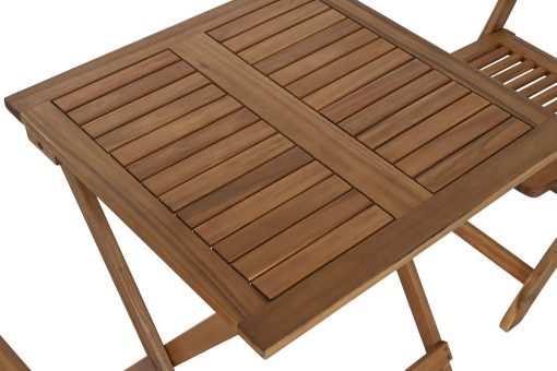 Mesa Set 3 Acácia 60X60X74 Dobr Vel Natural - Image 5