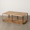 Mesa de Centro Castanho Madeira Mango Room 130 X 80 X 45 Cm