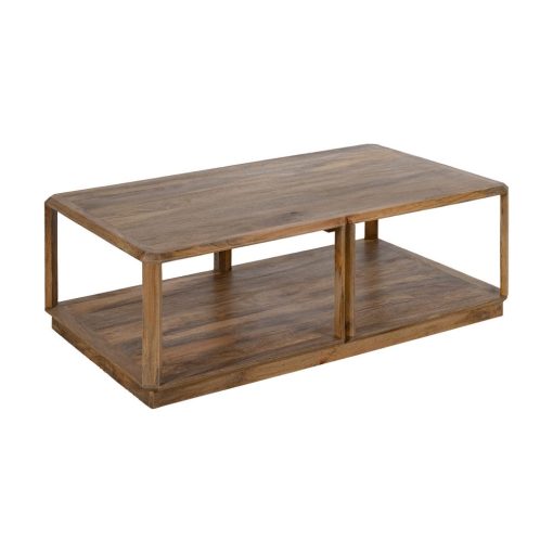 Mesa de Centro Castanho Madeira Mango Room 130 X 80 X 45 Cm - Image 3