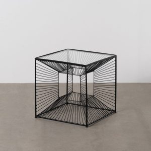 Mesinha Preto Metal-Cristal 45