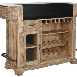 Móvel Bar Manga Metal 152X61X107 Barra Natural