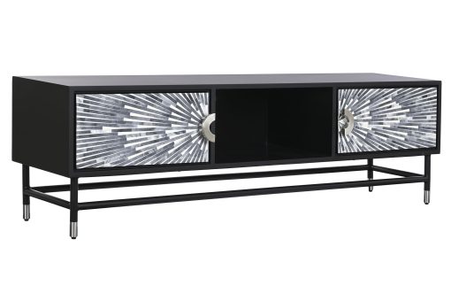 Móvel Tv Osso Resina 170X40X50 Taracea Preto - Image 2
