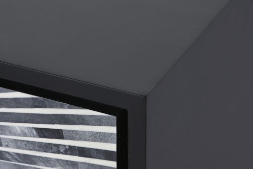 Móvel Tv Osso Resina 170X40X50 Taracea Preto - Image 4
