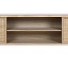 Móvel Tv Paulownia Rattan 120X35X54 Natural