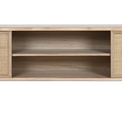 Móvel Tv Paulownia Rattan 120X35X54 Natural